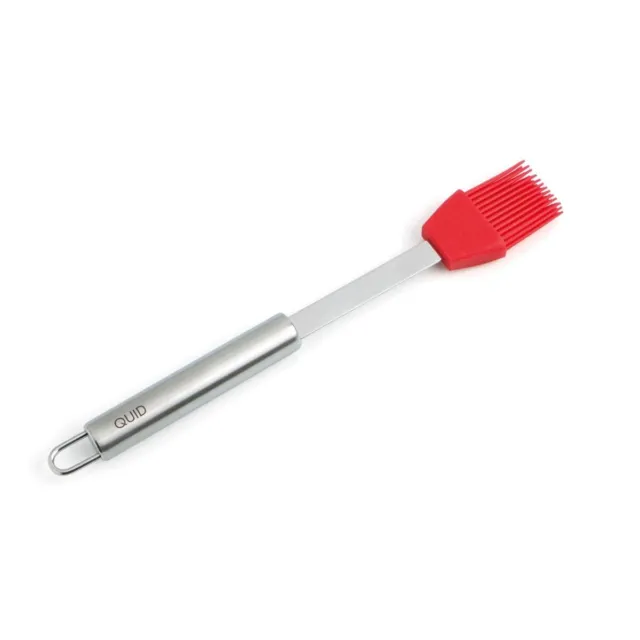 Quid 7444102 – Brush Silicone Renova Silic, Colour Steel and Red, 26 x 4 x 2 cm