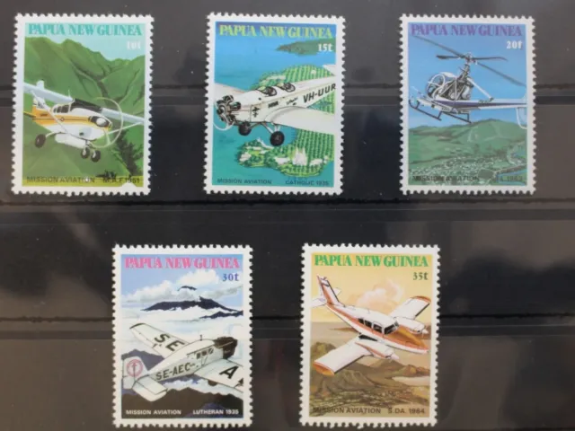 Papua Neuguinea 413-417 postfrisch Flugzeuge #RW133