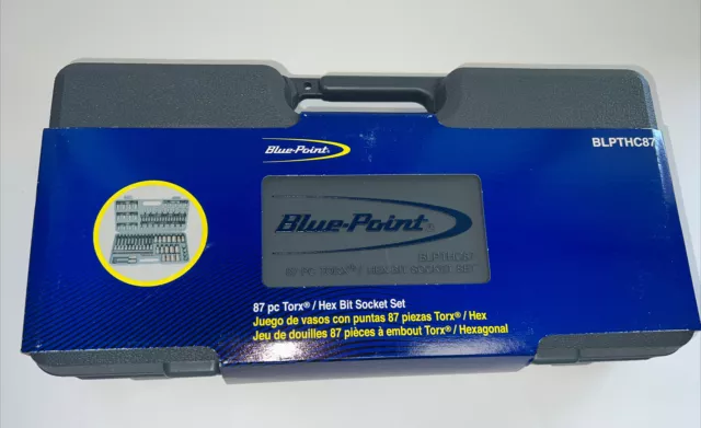 BLUE POINT BLPTHC87 87 Piece Torx/Hex Bit Socket Set In Case c-y
