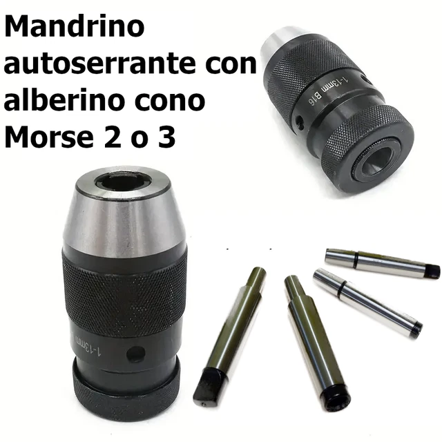 Mandrino Autoserrante Senza Chiave 2-13mm Con Adattatore SDS - Per Trapani E Avvitatori - Foto 6
