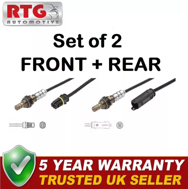 2X FRONT & Rear Direct Fit Oxygen Lambda Sensors for BMW E46 £39.95