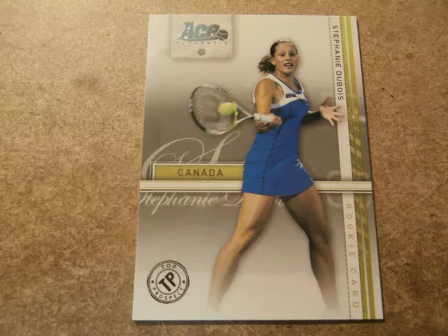 Stephanie Dubois, 2007 Ace Authentic Tennis Rookie Card, Mint Condition (Jt29)