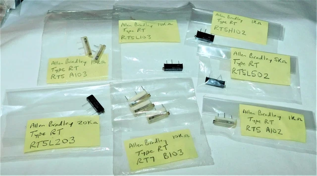 ALLEN BRADLEY RT Series Pots Experimenter's Grab Bag See Description 10-pcs NOS