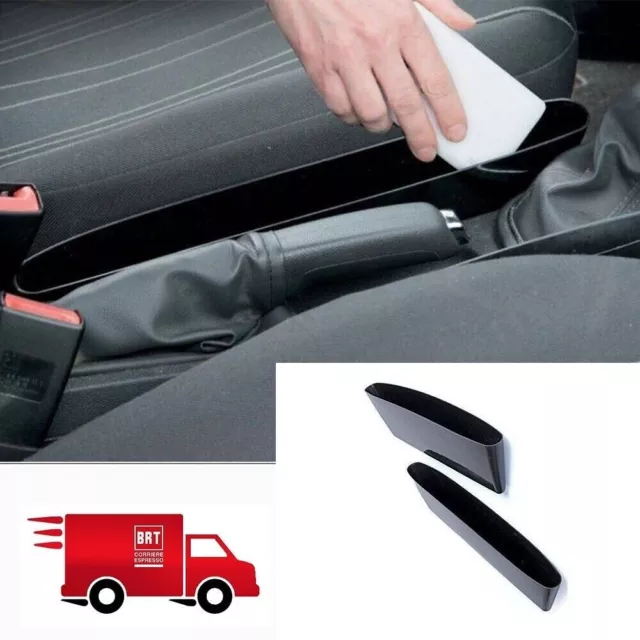 2X Orgazzinatore Per Auto Laterale Porta Oggetti Organizer Sedile Svuota Tasca