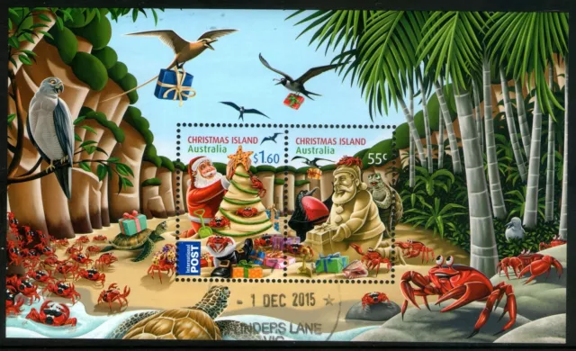 Christmas Island 2012 Christmas Miniature Sheet Fine Used