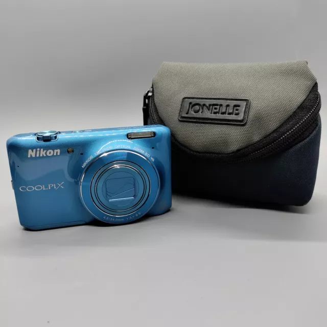Nikon Coolpix S6400 16.0MP Compact Digital Camera Blue Tested