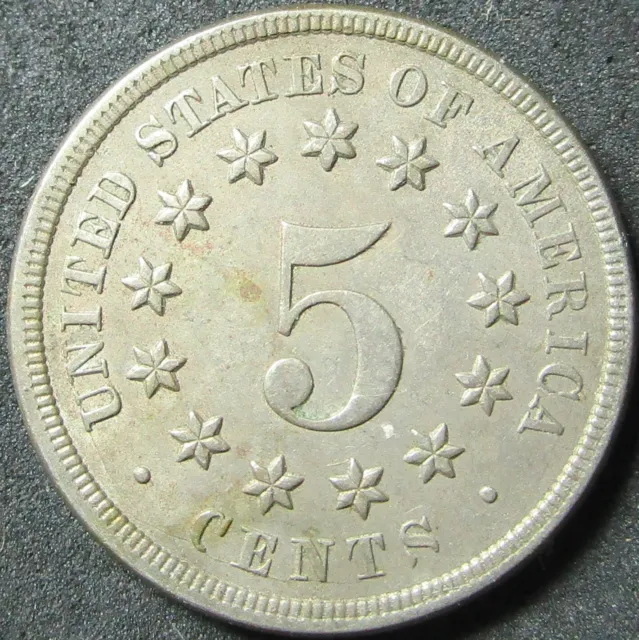 1868 Shield Nickel Coin