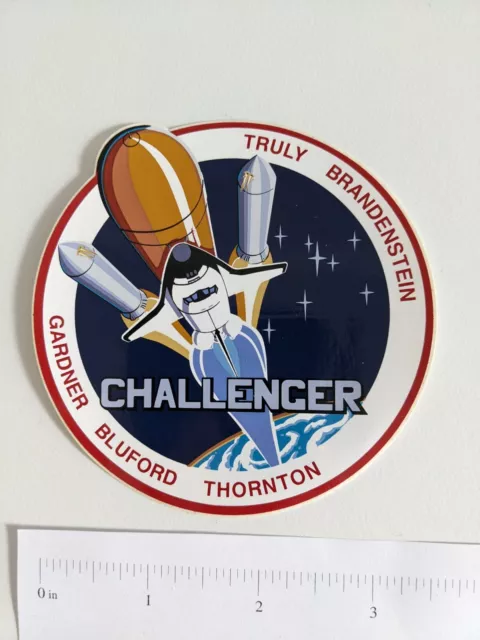 Space Flight Nasa Sticker Decal Sts-8 Space Shuttle Challenger Night Launch