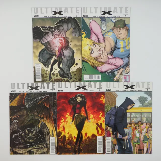 Ultimate X #1-5 VF/NM complete series Marvel Jeph Loeb Arthur Adams set 2 3 4
