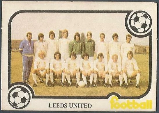 Carte à Collectionner Originale Monty Gum – Effectif Leeds United FC Saison 1975 (Football)