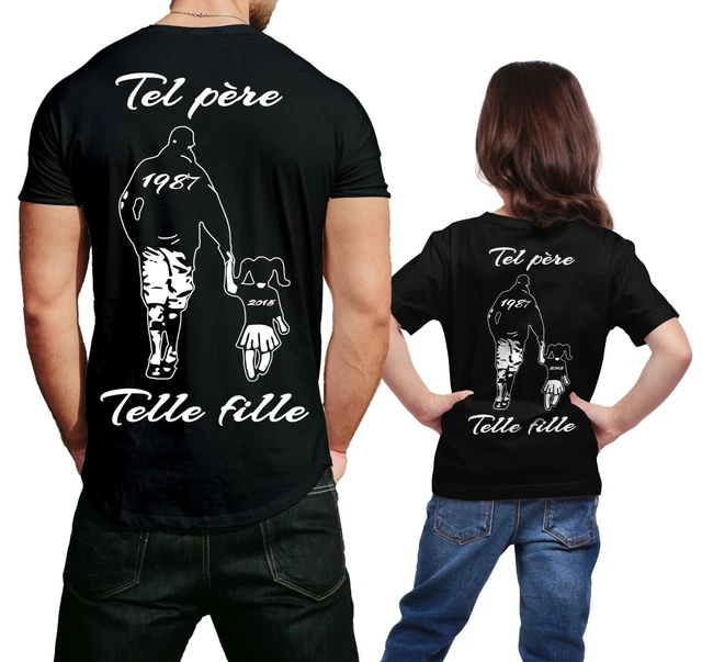 Tee shirt fête hotsell des pères et fille