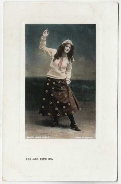 MISS ALICE CRAWFORD - Actress - Philco #2090F - c1900s era real photo postcard £2.00 - PicClick UK