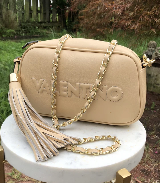 New With Tags Valentino by Mario Valentino Diana Leather Crossbody Bag:  Pumpkin