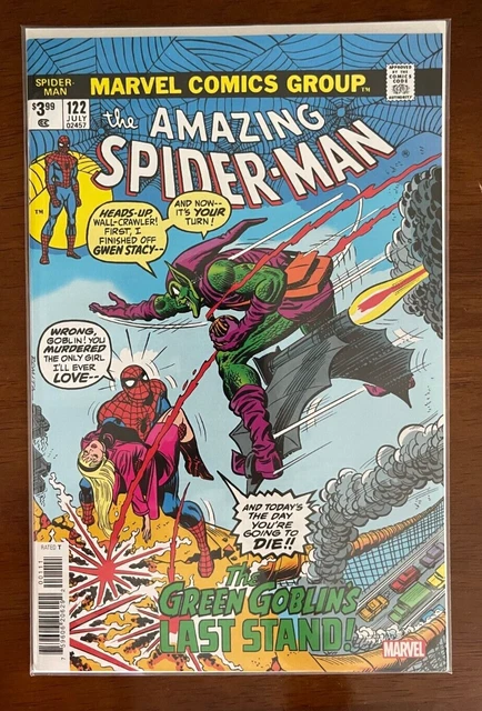 Amazing Spider-man #122 Facsimile Edition Romita Sr Marvel Comic 2023 NM