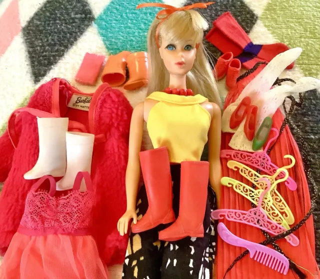 Vintage MOD Barbie LOT TnT FRANCiE Clothing SHOEs BLONDE JaPaN 60s DOLL Acesoris