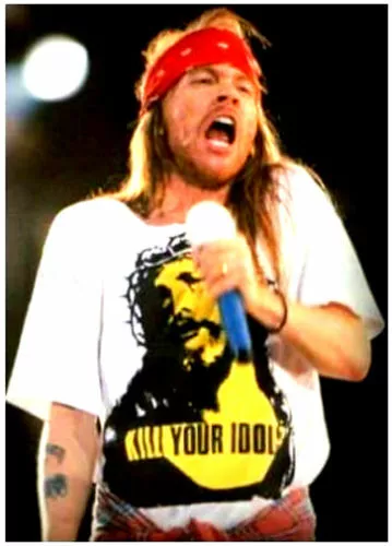 T-shirt "KILL YOUR IDOLS" Guns AXL Rock n Roll Metal Retro 80s 90s, Collez. 2022