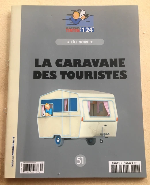 Voiture Tintin L'Ile Noire 1/24 Hachette N°51 - Avec Fascicule & Plexi (petit Défaut)