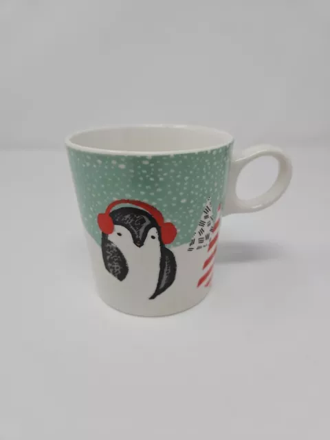 Starbucks Penguin Holiday Christmas 2016 Coffee Mug 10oz Porcelain Excellent