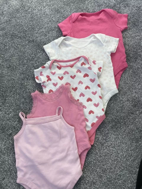 baby girl 6-9 months vest pink bundle F&F CREATE YOUR OWN BUNDLE