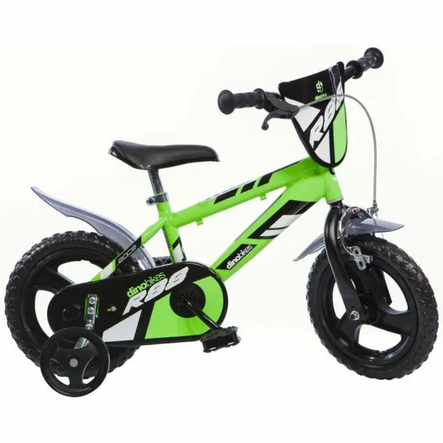 Bici 12 Mtb R88 Boy Verde Per Bambini 3 Anni Altezza Da 80 A 100 Cm Dino Bikes