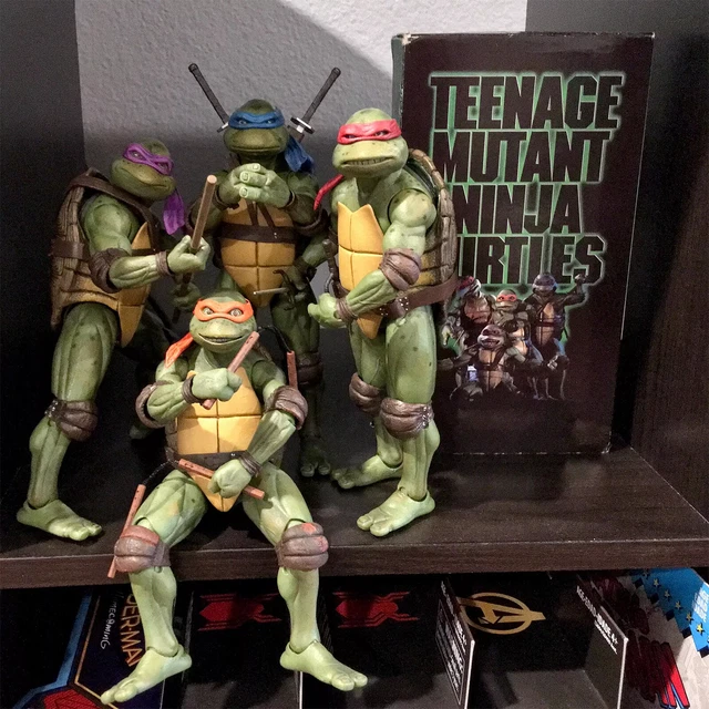 7" 1990 NECA TMNT Teenage Mutant Ninja Turtles Action Figure Movie PVC Model