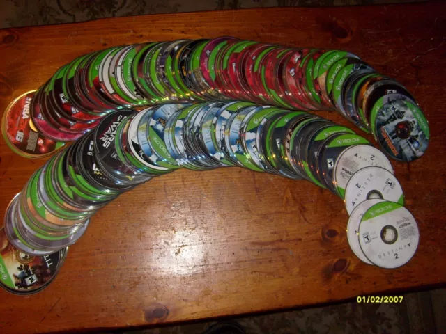 Lot Of Over 200 Xbox One Video Games...as Is Lot # 12