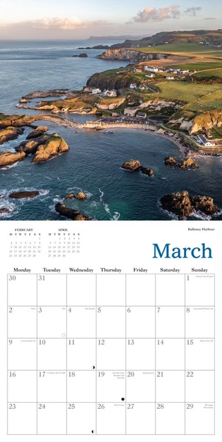 thumbnail image 2 of Ireland Calendar 2026 | The Emerald Isle | 12" X 24" Irish Travel Wall Calendar 12 Month Castles Dublin Irish Blessings 2026 2027 Calendar Small Family Owned B 2 of 10