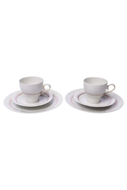 Coperta da collezione Tirschenreuth bianca melodia festival Ø 19 cm porcellana