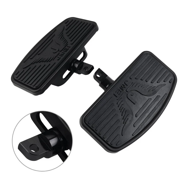 GYMAKR Moto Pedana Anteriore Pedane per Harley Softail Fat Boy 114 Breakout FLDE FLSL 2018-2022 Driver Poggiapiedi Moto Autostrada Pedana Accessori (Argento