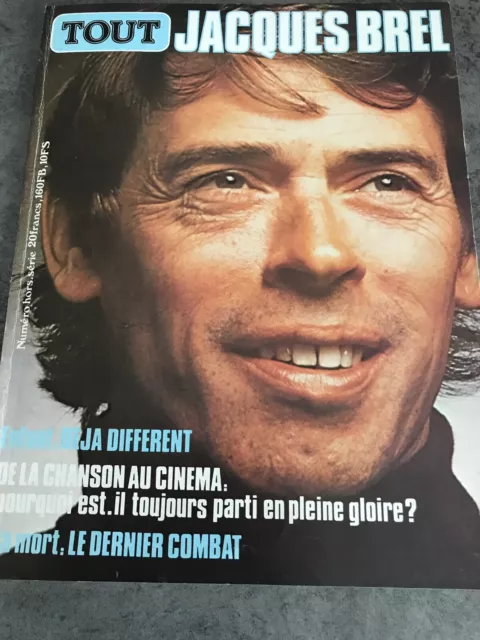 MAGAZINE « TOUT » HORS SERIE * JACQUES BREL* Enfant, Chanson, Cinema, Sa Mort