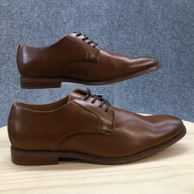 APT. 9 MENS Brown Round Toe Lace Up Casual Wingtip Oxford Shoes
