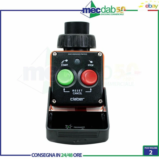 Programmatore Irrigatore Da Giardino Acquano Pratico Claber 8425
