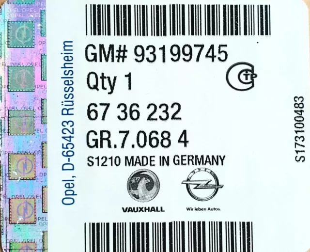 Original Opel E-Set Faisceau Câbles Anhängerzugvorichtung 7-POL Insigne A - 2