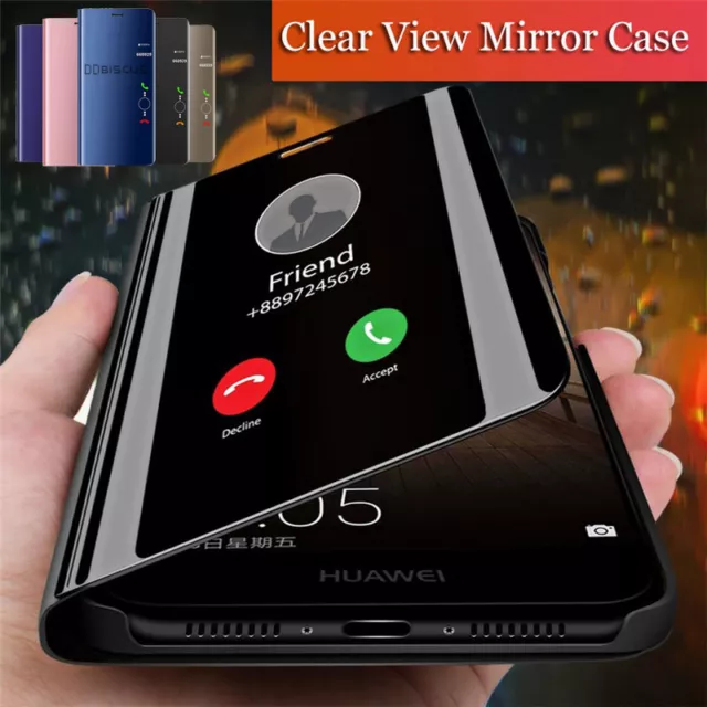 For Huawei Nova 5T 4 3 Nova 3i 2i 2 Lite Smart Mirror View Flip Stand Case Cover