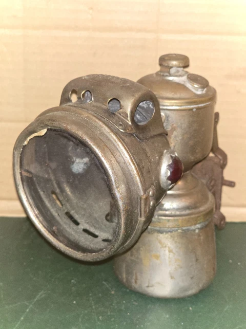 Lampe De Vélo Acétylène Jos. Lucas Ltd - Laiton Antique, Birmingham