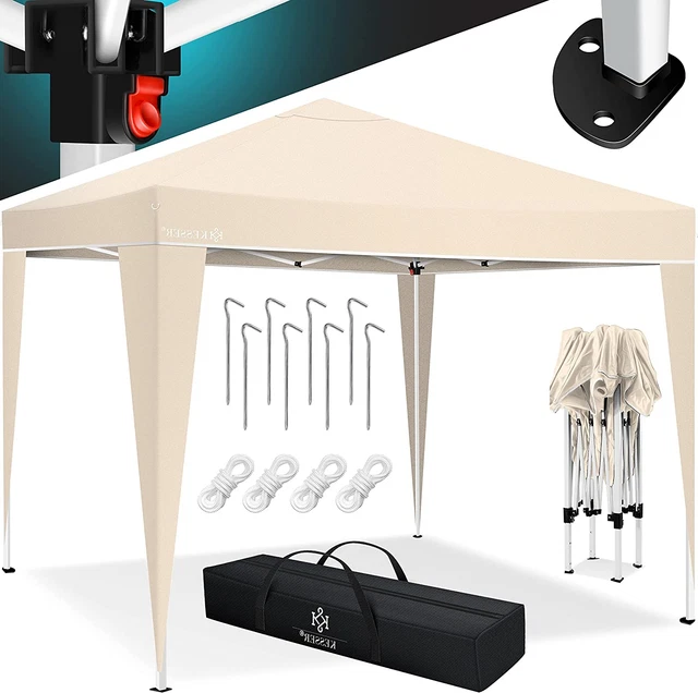 KESSER® Pavillon 3X3M | Wasserdicht | Inkl. Tasche | Pop-Up Klicksystem | Uv-Sch