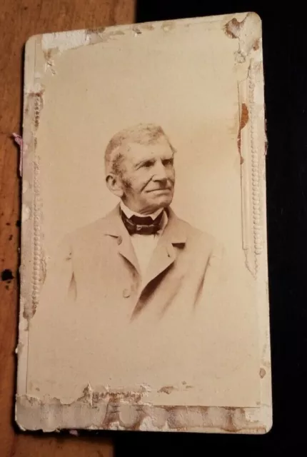 alter Mann - Portrait - ca. 1860/70er Jahre CDV Ch. Schildknecht Fürth