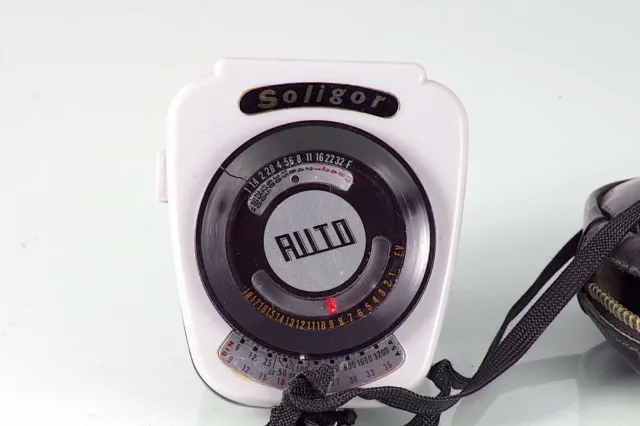 Soligor Auto Light Meter Selenium Photometer Excellent Made In Japan Working