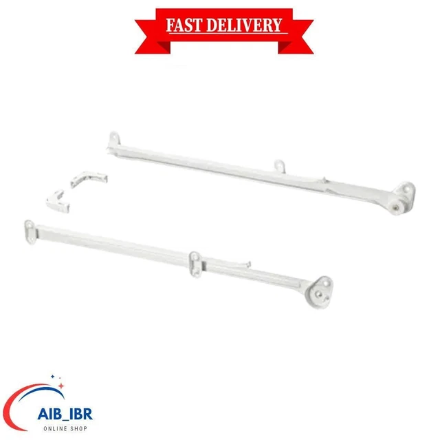 IKEA PULLOUT RAIL for Baskets Runner White 55 cm HJALPA Pack of 2