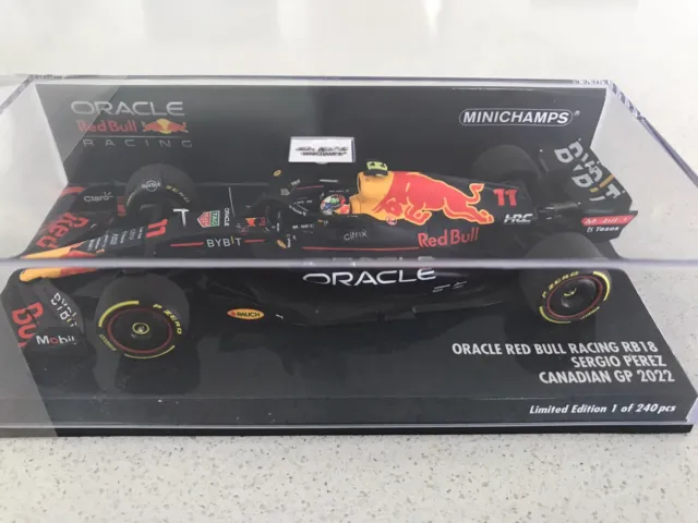 Minichamps  1:43 Oracle Red Bull Racing Rb18  Sergio Perez Canadian Gp 2022 New
