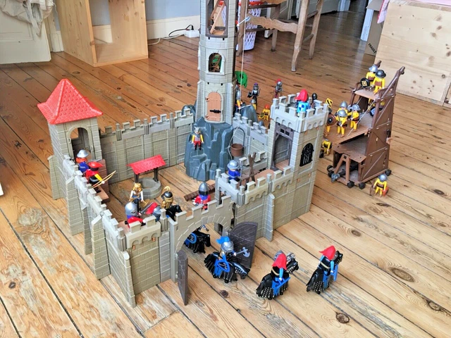 Playmobil 3450 Château Fort Vintage – Chevaliers Et Personnages Inclus