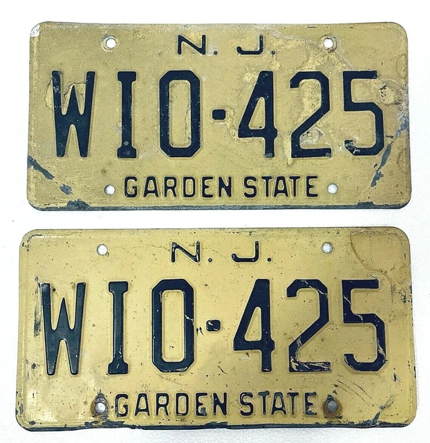 Paires De Plaques D'immatriculation Du Colorado 1961 – Occasion – Collection USA