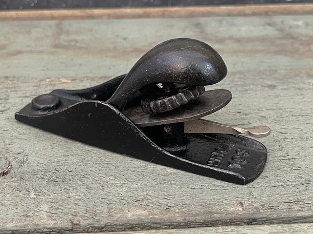 Vintage UNION TOOL Co. USA No.103 Adjustable Block Finger Plane Woodworking