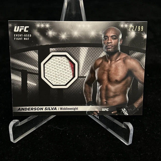 2018 TOPPS UFC KNOCKOUT Anderson Silva 2-Color Mat Relic Card 72/99