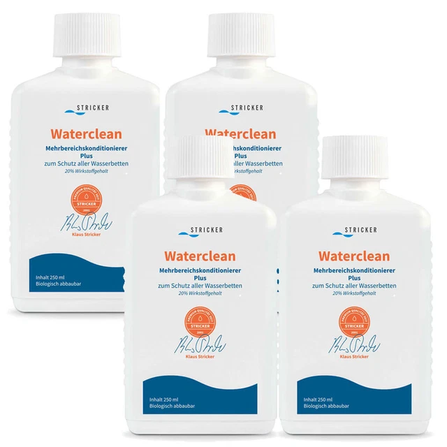 Balsamo letti ad acqua maglieria chimica condizionatore waterclean 4x 250 ml