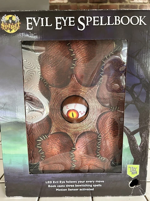 Spirit Halloween Evil Eye Spell Book Animated Halloween Animatronic👁️📙🪄