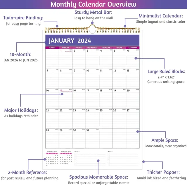wall-calendar-2024-2025-calendar-2024-2025-wall-18-monthly-calendar-jan-2024-17-99-picclick