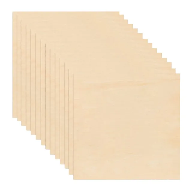 50 confezioni 4 x 4 pollici pannelli in legno balsa non trattato, duna 1/16 pollici legno D4W5