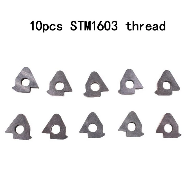 10 Pcs STM1603 CNC Turning Tool Holder/ Threaded Shim Tool Accessories/ Durable
