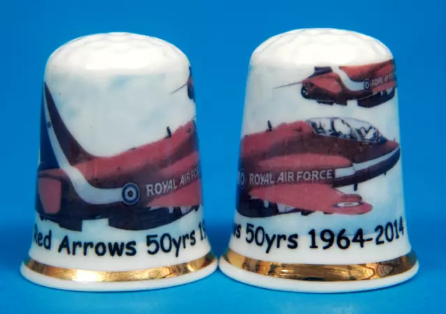 Miss Mouse Thimbles The  Red Arrows 50 Years 1964-2014 China Thimble B/166